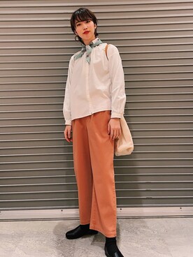 「レイヤードstyle」｜「アイテム（その他シューズ）」を使った、studio CLIP ジョイナステラス二俣川店さん（レディース・168cm）の春コーディネート