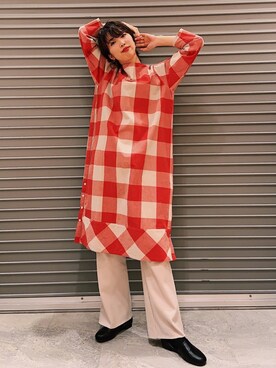 「レイヤードstyle」｜「アイテム（その他シューズ）」を使った、studio CLIP ジョイナステラス二俣川店さん（レディース・168cm）の春コーディネート