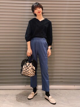 「平成最後のWEARISTAセンバツ」｜「アイテム（ローファー）」を使った、studio CLIP ジョイナステラス二俣川店さん（レディース・168cm）の春コーディネート