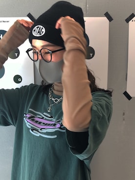 「JUEMI（ジュエミ）のアイテム（アクセサリー）」を使った、Kiyoneさん（レディース・160cm）の春コーディネート