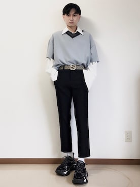 「 Tシャツ」｜Taikiさん（メンズ・169cm）の秋コーディネート