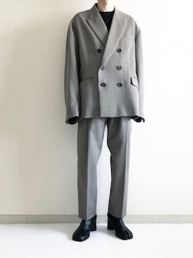 steinのテーラードジャケット（ブラウン系）を使った人気