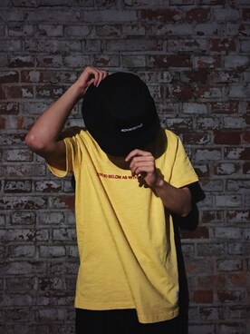 「ROARINGWILDのアイテム（トップス）」を使った、吴11ELEVENさん（メンズ・172cm）の夏コーディネート