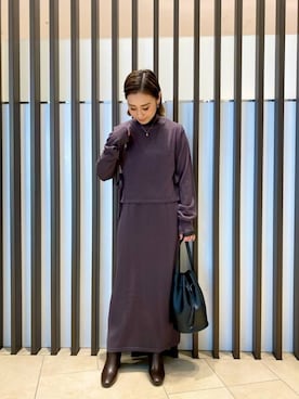 「URBAN RESEARCH Sonny Label（アーバンリサーチサニーレーベル）のアイテム（ブーツ）」を使った、26riyoさん（レディース・160cm）の冬コーディネート