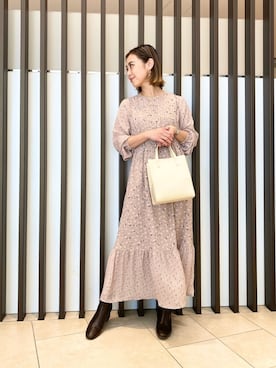 「URBAN RESEARCH Sonny Label（アーバンリサーチサニーレーベル）のアイテム（ブーツ）」を使った、26riyoさん（レディース・160cm）の冬コーディネート