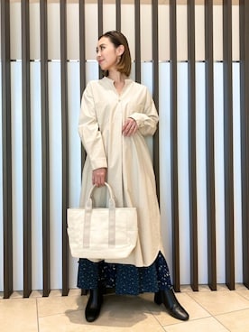 「URBAN RESEARCH Sonny Label（アーバンリサーチサニーレーベル）のアイテム（ブーツ）」を使った、26riyoさん（レディース・160cm）の冬コーディネート