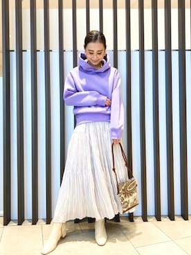 「URBAN RESEARCH Sonny Label（アーバンリサーチサニーレーベル）のアイテム（パーカー）」を使った、26riyoさん（レディース・160cm）の春コーディネート