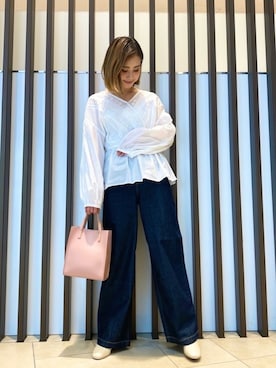 「URBAN RESEARCH Sonny Label（アーバンリサーチサニーレーベル）のアイテム（ブーツ）」を使った、26riyoさん（レディース・160cm）の春コーディネート