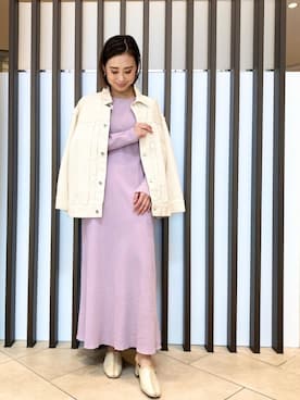 「URBAN RESEARCH Sonny Label（アーバンリサーチサニーレーベル）のアイテム（デニムジャケット）」を使った、26riyoさん（レディース・160cm）の春コーディネート