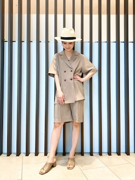 「URBAN RESEARCH Sonny Label（アーバンリサーチサニーレーベル）のアイテム（帽子）」を使った、26riyoさん（レディース・160cm）の春コーディネート