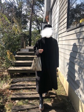 「antiqua（アンティカ）のアイテム（その他アウター）」を使った、Harさん（レディース・161cm）の冬コーディネート