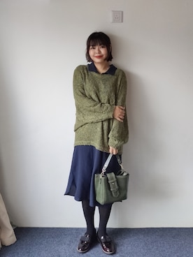 「BELLE（ベル）のアイテム」を使った、zhoucancanさん（レディース・156cm）の秋コーディネート