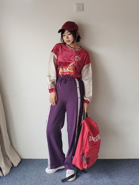 「休闲」｜「アイテム（その他シューズ）」を使った、zhoucancanさん（レディース・156cm）の秋コーディネート