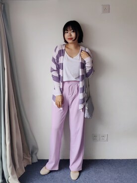 「通勤穿搭」｜「アイテム（パンプス）」を使った、zhoucancanさん（レディース・156cm）の秋コーディネート
