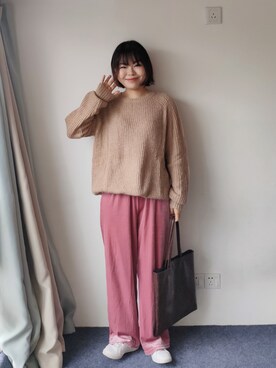 「休闲」｜「アイテム（その他シューズ）」を使った、zhoucancanさん（レディース・156cm）の秋コーディネート