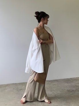 「LIAN（リアン）のアイテム（キャミソール）」を使った、nacchanbpさん（レディース・160cm）の春コーディネート