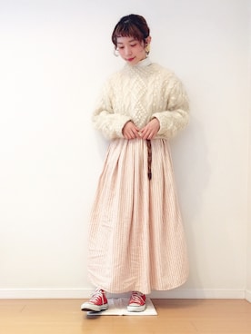 「L.L.Bean（エルエルビーン）のアイテム（ワンピース/ドレス）」を使った、＊kana＊さん（レディース・165cm）の冬コーディネート