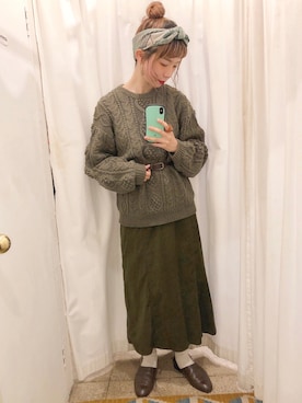 「シンプルおしゃれが好き」｜「アイテム（スリッポン）」を使った、＊kana＊さん（レディース・165cm）の秋コーディネート