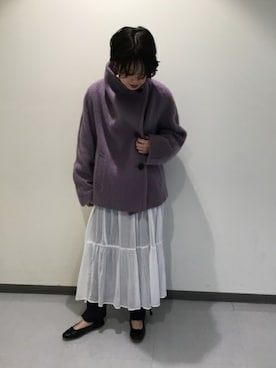 「MINITZ（ミニッツ）のアイテム」を使った、JOURNAL STANDARD relume 天王寺店 スタッフさん（レディース・162cm）の冬コーディネート