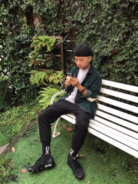 「WOOD(ウッド)のアイテム」を使った、cj9wk199094さん(メンズ・163cm)の秋コーディネート