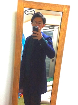 「ORIHICA（オリヒカ）のアイテム（ジャケット/アウター）」を使った、勇介さん（メンズ・172cm）の冬コーディネート