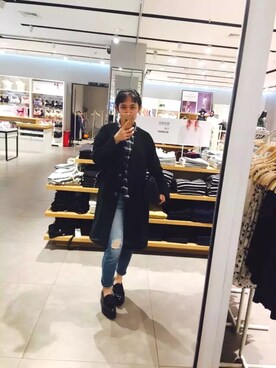 「ES（エス）のアイテム（パンツ）」を使った、sugerman さん（レディース・167cm）の春コーディネート