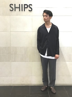「STILL BY HAND」｜「アイテム（ジャケット/アウター）」を使った、及川さん（メンズ・172cm）の夏コーディネート