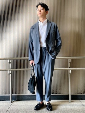 「アイテム（ハンドバッグ）」を使った、及川さん（メンズ・172cm）の夏コーディネート
