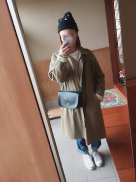 「CONVERSE（コンバース）のCONVERSE コンバース ジャック パーセル / JACK PURCEL（スニーカー）」を使った、aichimさん（レディース・160cm）の冬コーディネート
