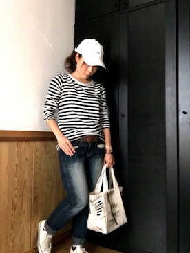 「CONVERSE（コンバース）のconverse（コンバース） ALL STAR OX（オールスターOX）（スニーカー）」を使った、senさん（レディース・153cm）の秋コーディネート