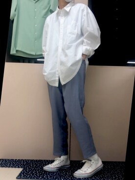 「UNIQLO（ユニクロ）の50色ソックス（消臭機能付き）（ソックス/靴下）」を使った、tottoさん（メンズ・175cm）の春コーディネート