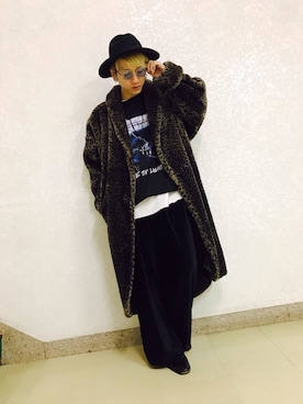 「WEGO（ウィゴー）のアイテム（サングラス）」を使った、シュンさん（メンズ・170cm）の冬コーディネート