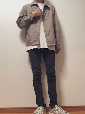 「Daniel Wellington」｜「アイテム（ブルゾン）」を使った、tamuさん（メンズ・168cm）の秋コーディネート