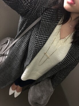 「clear（クリア）のアイテム（その他アウター）」を使った、azuさん（レディース・158cm）の冬コーディネート