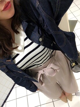 azuさん（レディース・158cm）の春コーディネート