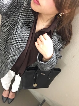 「アイテム（ピアス（両耳用））」を使った、azuさん（レディース・158cm・20代）の秋コーディネート