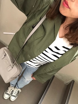「archives（アルシーヴ）のアイテム（ジャケット/アウター）」を使った、azuさん（レディース・158cm）の秋コーディネート