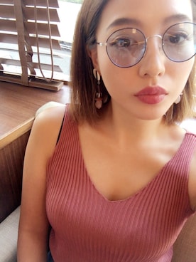 「DRWCYS（ドロシーズ）のアイテム（アクセサリー）」を使った、伊波芳杏 よっぴーさん（レディース・162cm）の夏コーディネート