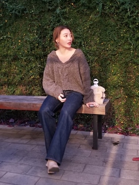 伊波芳杏 よっぴーさん（レディース・162cm）の秋コーディネート