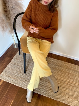 伊波芳杏 よっぴーさん（レディース・162cm）の冬コーディネート