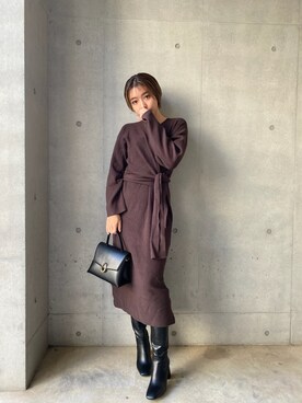 伊波芳杏 よっぴーさん（レディース・162cm）の秋コーディネート