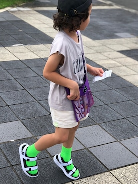 「アイテム（サンダル）」を使った、SOraさん（キッズ・120cm）の夏コーディネート