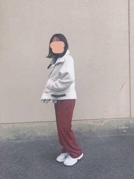 「Ifuru（イフル）のアイテム（ジャケット/アウター）」を使った、まぴさん（レディース・149cm）の冬コーディネート
