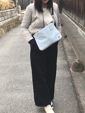 「YEVS（イーブス）のアイテム（ジャケット/アウター）」を使った、suuさん（レディース・164cm）の冬コーディネート