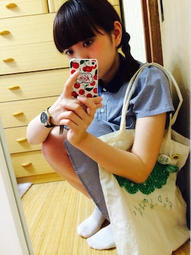 「Marc by Marc Jacobs（マークバイマークジェイコブス）のアイテム（腕時計）」を使った、aiさん（レディース・156cm）の夏コーディネート