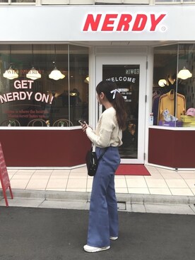 「BEAMS（ビームス）のアイテム（ピアス（両耳用））」を使った、aiさん（レディース・156cm）の冬コーディネート