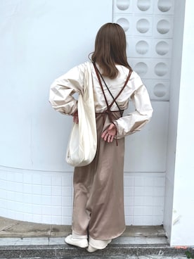 「eim（エイム）のアイテム」を使った、moeさん（レディース・154cm）の春コーディネート