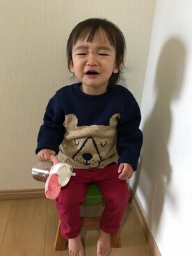 「babygap」｜「アイテム（ダウンジャケット/コート）」を使った、ずっちゃんさん（キッズ・80cm）の秋コーディネート