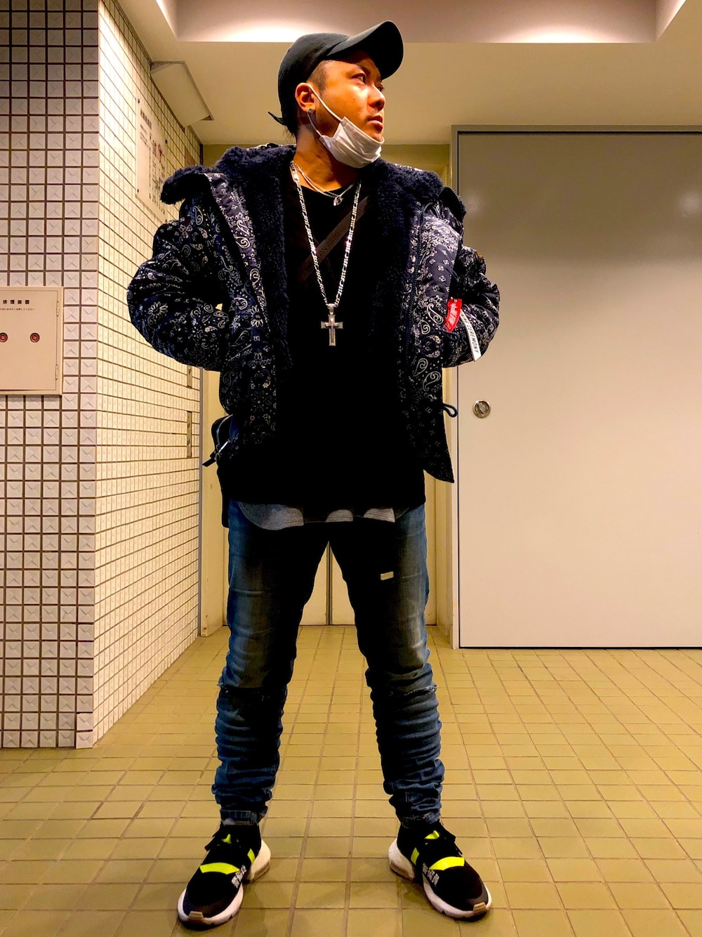 「Polo Ralph Lauren、avalanche、Danke schon、年末WEAR感謝祭、adidas、OPENING CEREMONY×alpha、冬コーデ、お洒落さんとつながりたい、今日のコーデ、ootd」｜「POLO RALPH LAURENのポロ ラルフローレン キャップ ストラップバック POLO RALPH LAUREN（キャップ、ブラック系）」を使った、R・Tさん（メンズ・163cm）の冬コーディネートの1枚目の写真