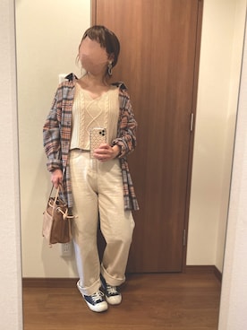 「chocomee（チョコミー）のアイテム（キャミソール）」を使った、hiiさん（レディース・147cm）の春コーディネート